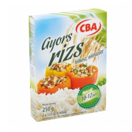 CBA Gyorsrizs 2*125g