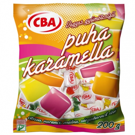 CBA gyümölcsös karamella 200g