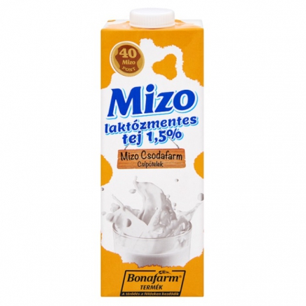 Mizo laktózmentes UHT tej 1,5% 1l