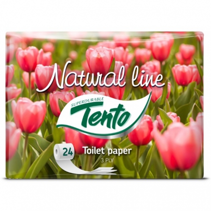 Tento Natural Line toaletpapir 3 rétegű 24 tekercs