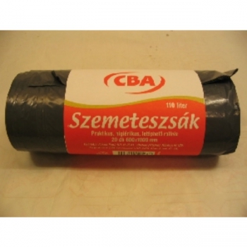 CBA szemeteszsák 110L-es (20db - os)