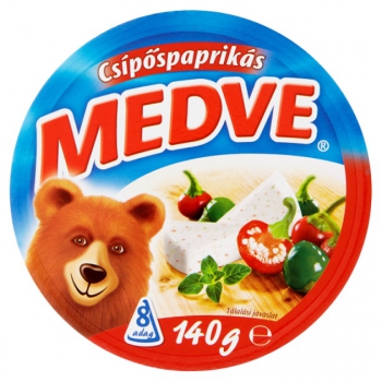 Medve csípőspaprikás kenhető ömlesztett sajt 8 db 140 g