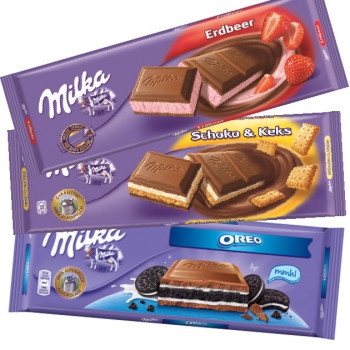 Milka táblás csokoládék 300g