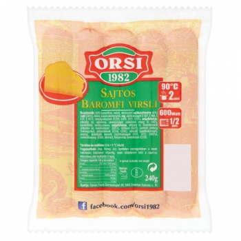 Orsi sajtos baromfi virsli 240g